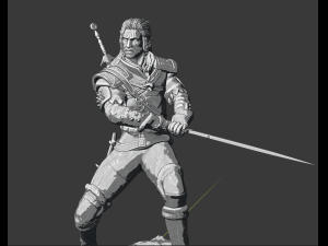 the witcher Model Cetak 3D