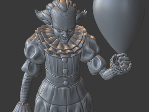 pennywise clown Modèles 3D en vedette