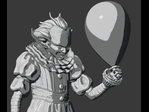 pennywise clown Modèles 3D en vedette