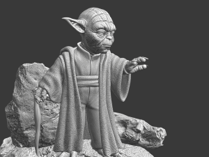 yoda 3D Baskı Modeli