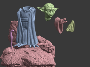 yoda Modèles 3D en vedette