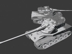 amx 50 tanks 3D Print Model