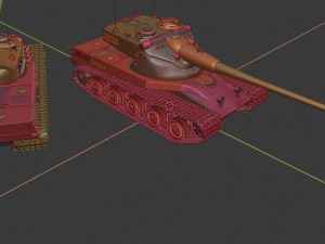 amx 50 tanks 3D-Druckmodell