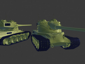 amx 50 tanks 3D-Druckmodell