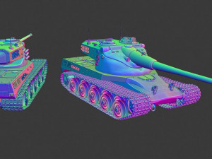 amx 50 tanks 3D-Druckmodell