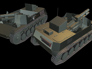 panzer ii bison2 tanks Model Cetak 3D