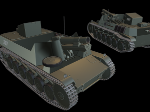 panzer ii bison2 tanks Model Cetak 3D