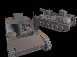 panzer ii bison2 tanks Model Cetak 3D