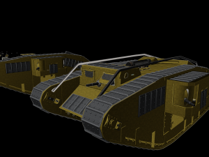 mk iv female rhongomiant tanks Modèles 3D en vedette