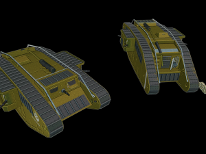 mk iv female rhongomiant tanks Modèles 3D en vedette