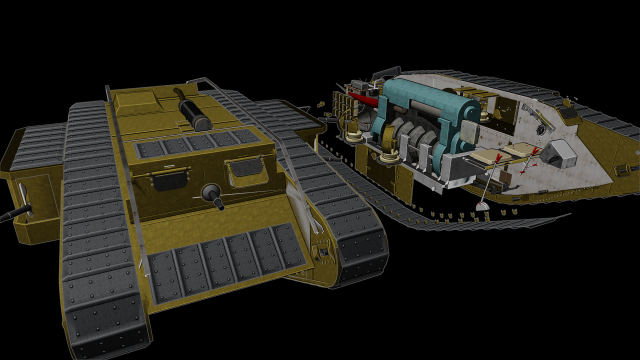 mk iv female rhongomiant tanks Modèles 3D en vedette .c4d .max .obj .3ds .fbx .stl .blend 