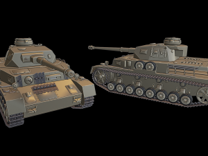 panzer iv tanks 3D-printmodel
