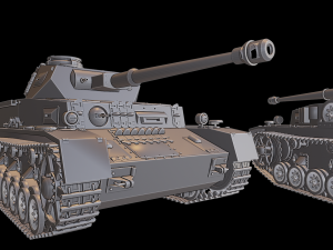 panzer iv tanks 3D-printmodel