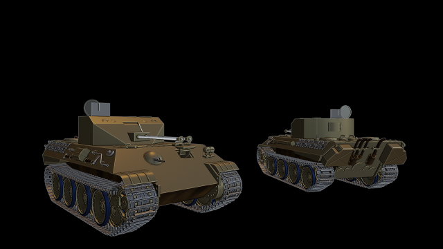 coelian tanks 3Dプリントモデル .c4d .max .obj .3ds .fbx .stl .blend 