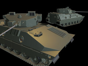 type 89 1 tanks Model Cetak 3D