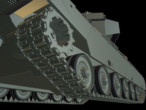 type 89 1 tanks Model Cetak 3D