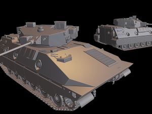 type 89 1 tanks Model Cetak 3D