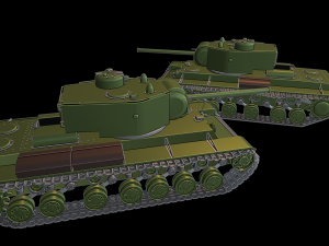 kv 220 tanks 3D 프린트 모델