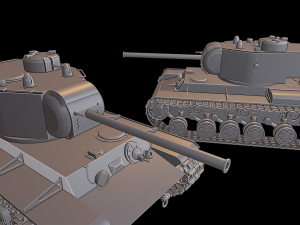 kv 220 tanks 3D 프린트 모델