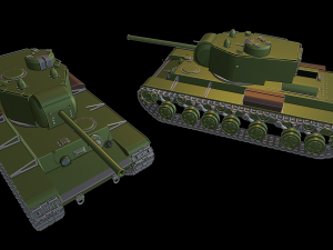kv 220 tanks 3D 프린트 모델