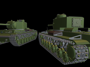 kv 220 tanks 3D 프린트 모델