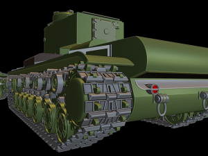 kv 220 tanks 3D 프린트 모델