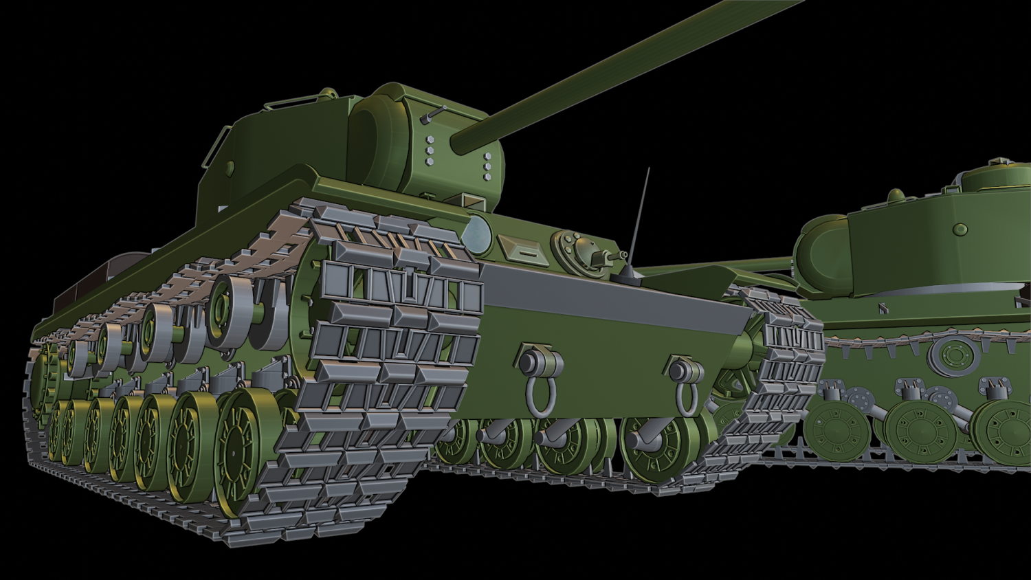 kv 220 tanks 3D Print Model in Vehicle 3DExport
