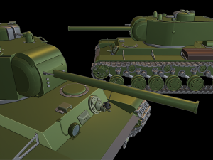 kv 220 tanks 3D 프린트 모델