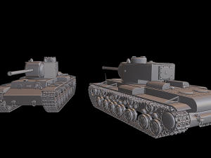 kv 220 tanks 3D 프린트 모델