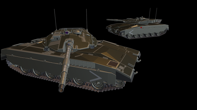 merkava 1 tanks 3D-Druckmodell .c4d .max .obj .3ds .fbx .stl .blend 