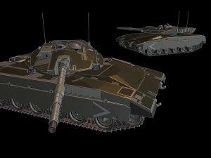 merkava 1 tangki Model Cetak 3D