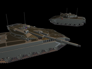 merkava 1 tanks 3D-Druckmodell