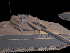 merkava 1 tanks 3D-Druckmodell