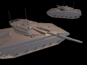 merkava 1 tanks 3D-Druckmodell