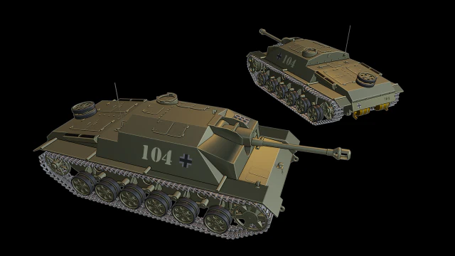 stug g tanks 3D Print Model .c4d .max .obj .3ds .fbx .stl .blend 