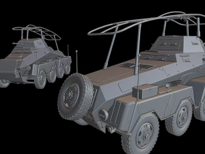 sdkfz 232 tanks 3D Print Model