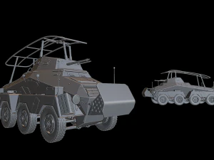 sdkfz 232 tanks 3D Print Model