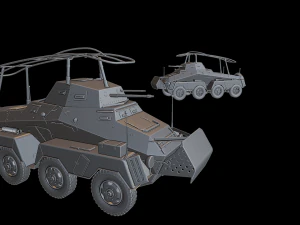 sdkfz 232 tanks 3D Print Model