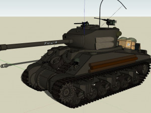 m4a3e8 fury tank 3D Print Model
