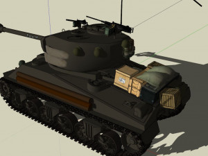 m4a3e8 fury tank 3D Print Model