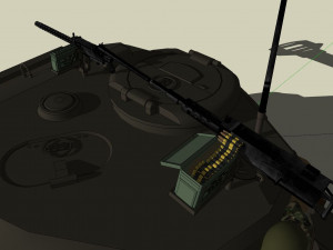 m4a3e8 fury tank 3D Print Model