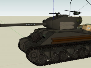 m4a3e8 fury tank 3D Print Model