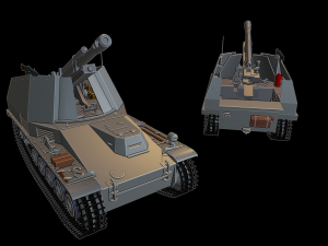 sdkfz 124 wespe tanks 3D Print Model