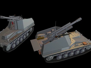 sdkfz 124 wespe tanks 3D Print Model