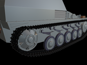 sdkfz 124 wespe tanks 3D प्रिंट मॉडल