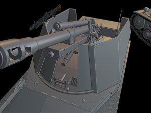 sdkfz 124 wespe tanks 3D प्रिंट मॉडल