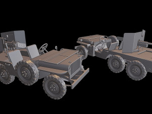jeep 6x6 tanks 3D 프린트 모델