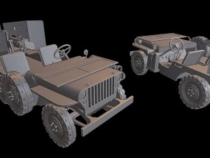 jeep 6x6 tanks 3D Print Model