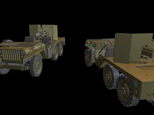 jeep 6x6 tanks 3D Print Model
