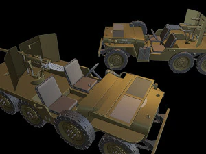 jeep 6x6 tanks 3D Print Model
